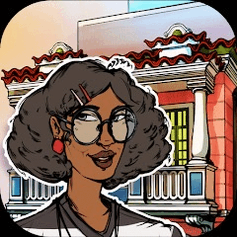 Personagem ilustrada do CPDOC em Jogo